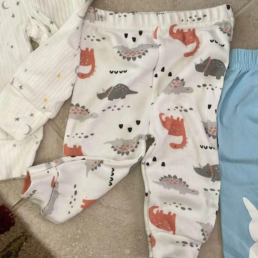 Lot of 3~Baby Pants with Bunny and Fox Designs NEW 3-6 Months Carters/BabyVuews